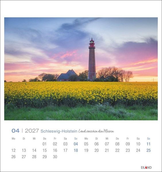 Produktbild: Schleswig-Holstein Postkartenkalender 2027 - Land zwischen den Meeren