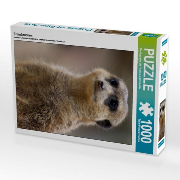 CALVENDO Puzzle Erdmännchen | 1000 Teile Lege-Größe 64x48cm Foto-Puzzle für glückliche Stunden