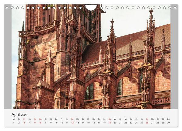 Produktbild: Freiburg im Breisgau. Malerische Stadt am Rande des Schwarzwaldes (Wandkalender 2026 DIN A4 quer), CALVENDO Monatskalender