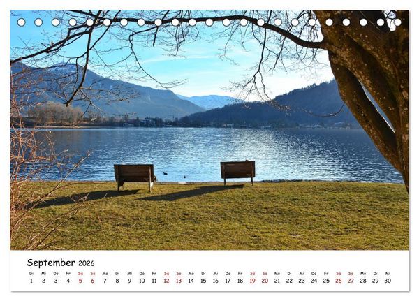 Produktbild: Winterstimmung am Tegernsee (Tischkalender 2026 DIN A5 quer), CALVENDO Monatskalender