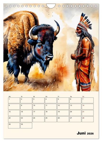 Produktbild: Indianische Kultur (Wandkalender 2026 DIN A4 hoch), CALVENDO Monatskalender