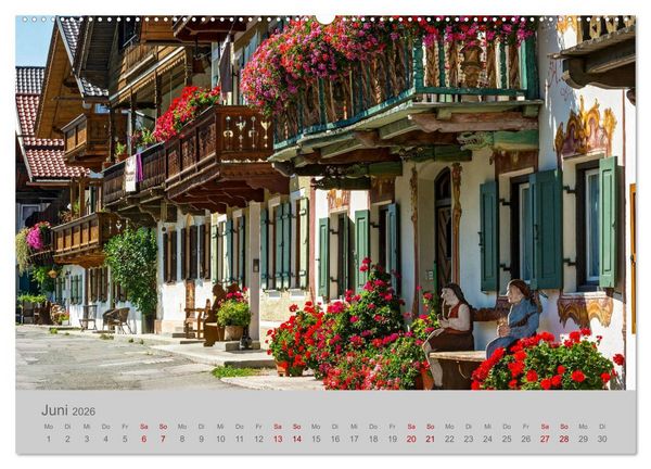 Produktbild: Garmisch-Partenkirchen Werdenfelser Land (Wandkalender 2026 DIN A2 quer), CALVENDO Monatskalender