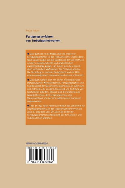 Produktbild: Fertigungsverfahren von Turboflugtriebwerken