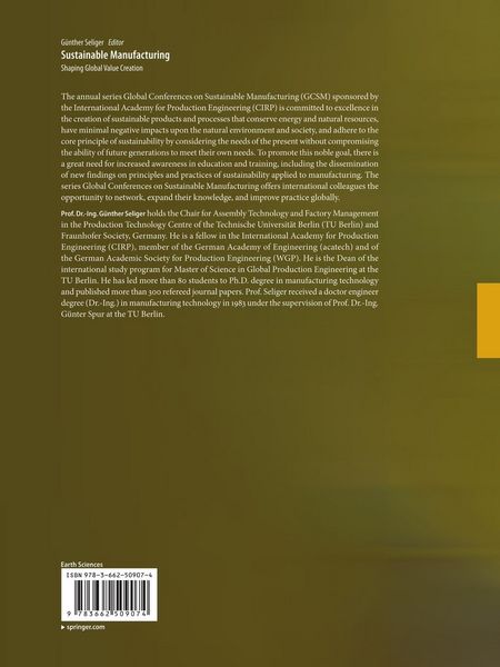 Produktbild: Sustainable Manufacturing
