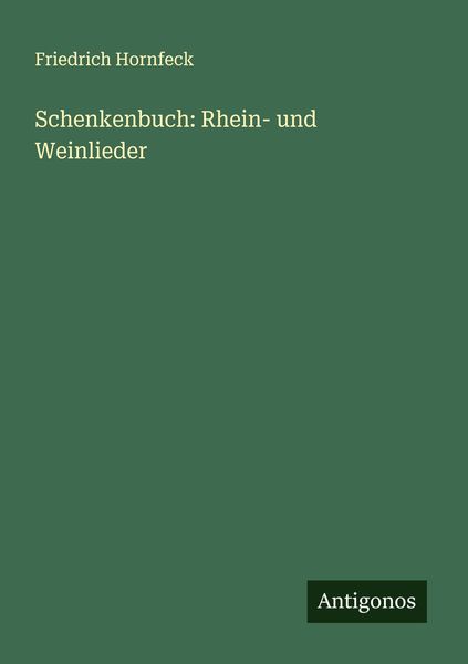 Produktbild: Schenkenbuch: Rhein- und Weinlieder