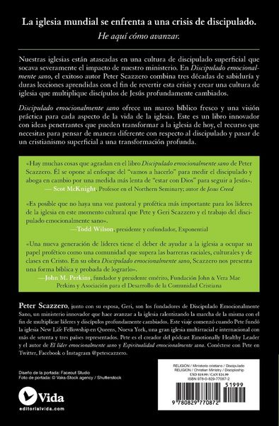 Produktbild: El Discipulado emocionalmente sano