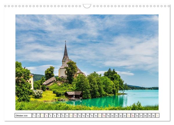 Produktbild: Rund um den W&ouml;rthersee in &Ouml;sterreich (Wandkalender 2026 DIN A3 quer), CALVENDO Monatskalender