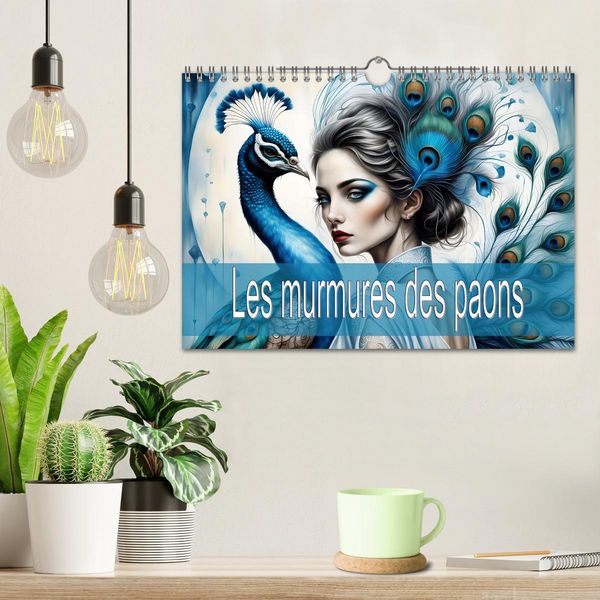 Produktbild: Les murmures des paons (Calendrier mural 2026 DIN A4 vertical), CALVENDO calendrier mensuel