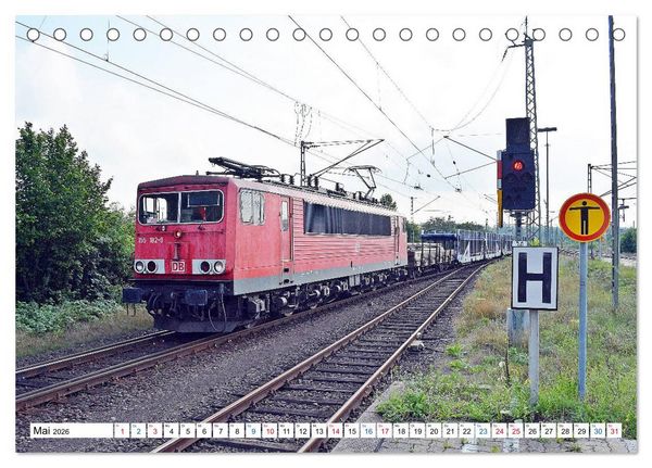 Produktbild: Die Baureihe 250 - Reichsbahnlok in DB-Diensten (Tischkalender 2026 DIN A5 quer), CALVENDO Monatskalender