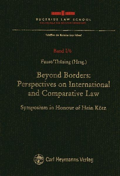 Produktbild: Beyond Borders: Perspectives on International and Comparative Law