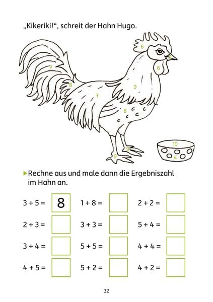 Produktbild: Mathe 1. Klasse &Uuml;bungsheft - Mathe auf dem Bauernhof