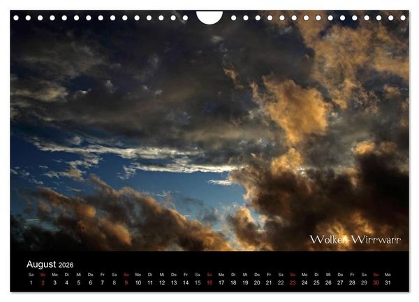 Produktbild: Wolken-Kunstwerke (Wandkalender 2026 DIN A4 quer), CALVENDO Monatskalender