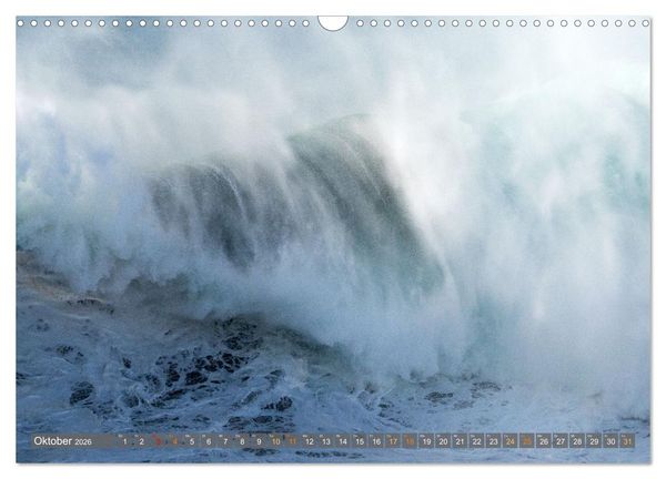 Produktbild: OCEAN POWER - Die Riesenwellen von Nazar&eacute; (Wandkalender 2026 DIN A3 quer), CALVENDO Monatskalender
