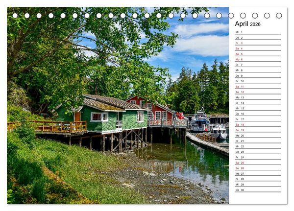 Produktbild: Vancouver Island - Perle im Kanadischen Westen (Tischkalender 2026 DIN A5 quer), CALVENDO Monatskalender
