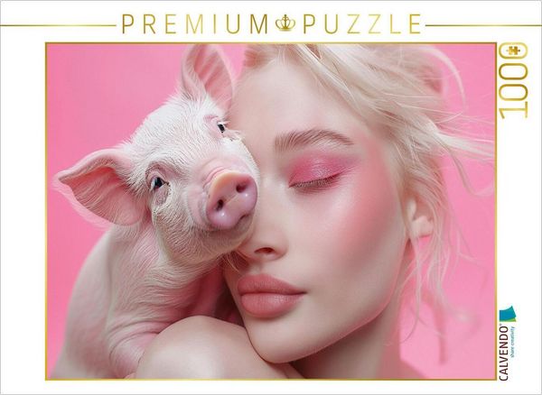 CALVENDO Puzzle Rose Ferkel | 1000 Teile Lege-Größe 64x48cm Foto-Puzzle für glückliche Stunden, Sonstige von , Calvendo Puzzle, 4066851241005