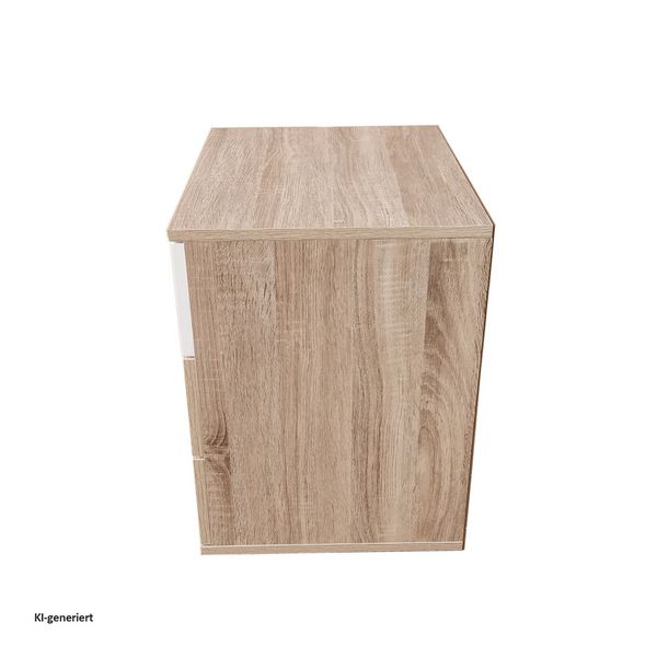 Produktbild: HTI-Living Nachtkommode 3 Schubladen Nina Sonoma Wei&szlig; Nachtkommode 3 Schubladen Nina Sonoma Wei&szlig;
