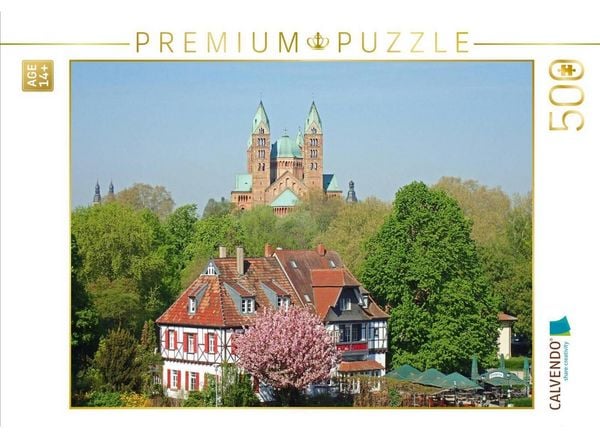 CALVENDO Puzzle Blick auf den Kaiserdom in Speyer am Rhein | 500 Teile Lege-Größe 48 × 36 cm Foto-Puzzle für Erwachsene