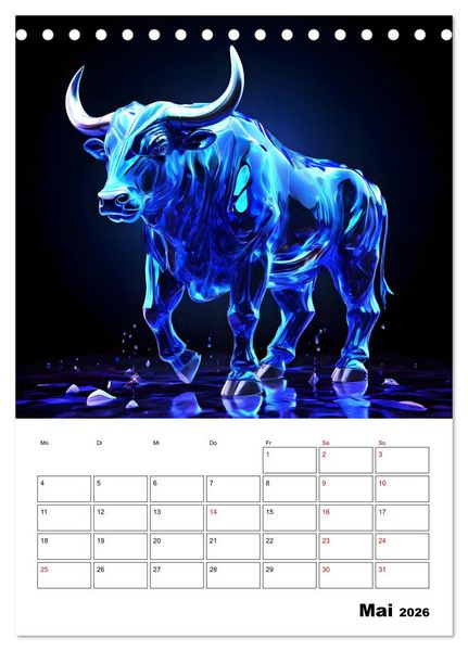 Produktbild: Die Konstellationen der Sterne (Tischkalender 2026 DIN A5 hoch), CALVENDO Monatskalender