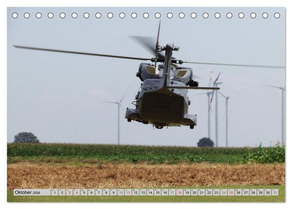 Produktbild: Semiscale-Modellhubschrauber (Tischkalender 2026 DIN A5 quer), CALVENDO Monatskalender