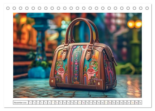 Produktbild: Moderne Handtaschen (Tischkalender 2026 DIN A5 quer), CALVENDO Monatskalender