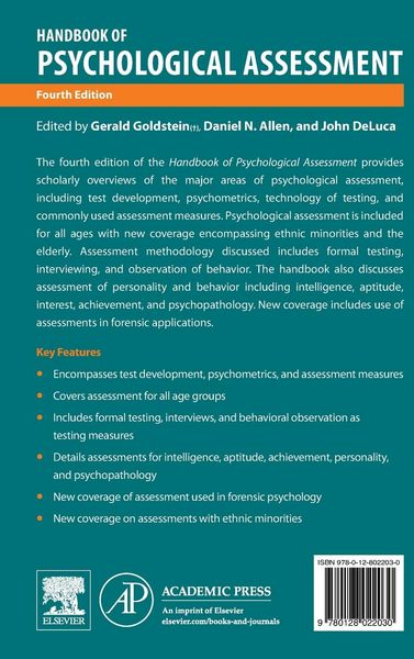 Produktbild: Handbook of Psychological Assessment