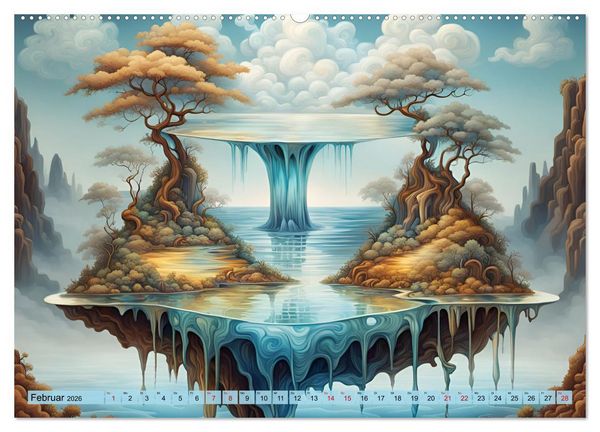 Produktbild: Magie der Natur - Wasserf&auml;lle (hochwertiger Premium Wandkalender 2026 DIN A2 quer), Kunstdruck in Hochglanz