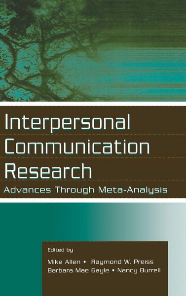 Produktbild: Interpersonal Communication Research