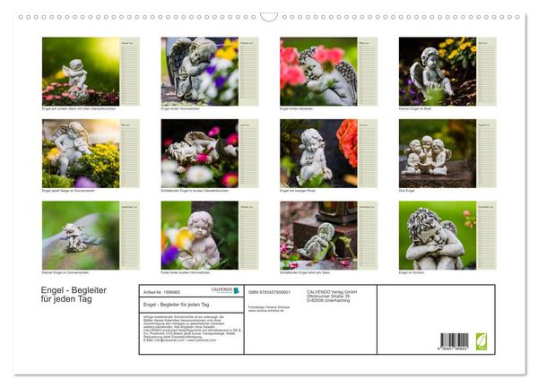 Produktbild: Engel - Begleiter f&uuml;r jeden Tag (Wandkalender 2026 DIN A2 quer), CALVENDO Monatskalender