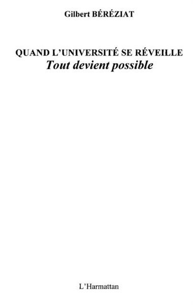Produktbild: Quand l'universite se reveille