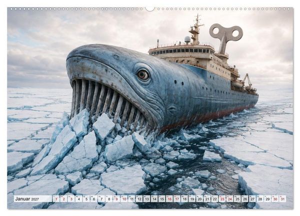 Produktbild: Aufgezogen und abgelegt (hochwertiger Premium Wandkalender 2027 DIN A2 quer), Kunstdruck in Hochglanz