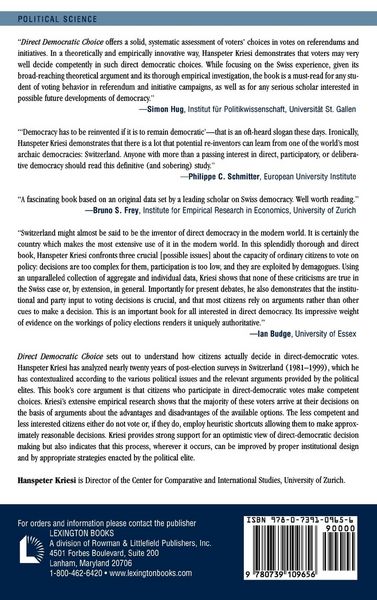 Produktbild: Direct Democratic Choice