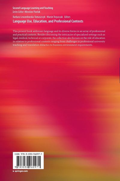 Produktbild: Language Use, Education, and Professional Contexts