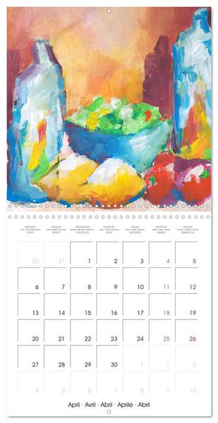 Produktbild: Calm moments in painted still lifes (Wall Calendar 2026 12 &times; 12 Inch) CALVENDO 12 Month Wall Calendar