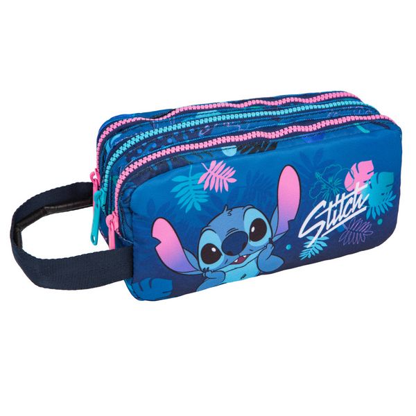 Tomicy Schulsachen Federtasche, Stitch Federmäppchen, 2 Compartment