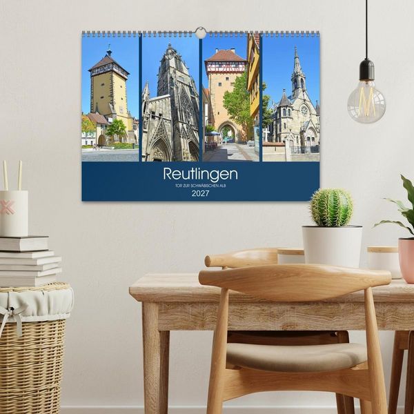 Produktbild: Reutlingen - Tor zur Schw&auml;bischen Alb (Wandkalender 2027 DIN A3 quer), CALVENDO Monatskalender