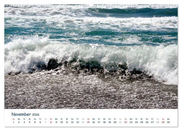 Produktbild: COSTA DEL SOL - Wellenspiel (Wandkalender 2026 DIN A2 quer), CALVENDO Monatskalender