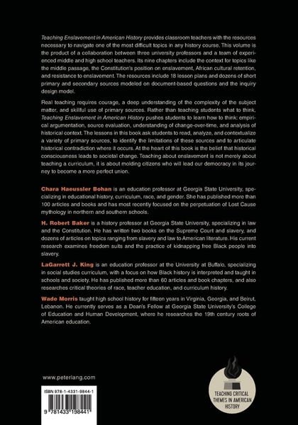 Produktbild: Teaching Enslavement in American History