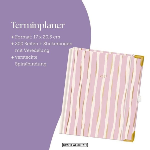 Produktbild: Terminplaner A5 Premium 2027 Bunt