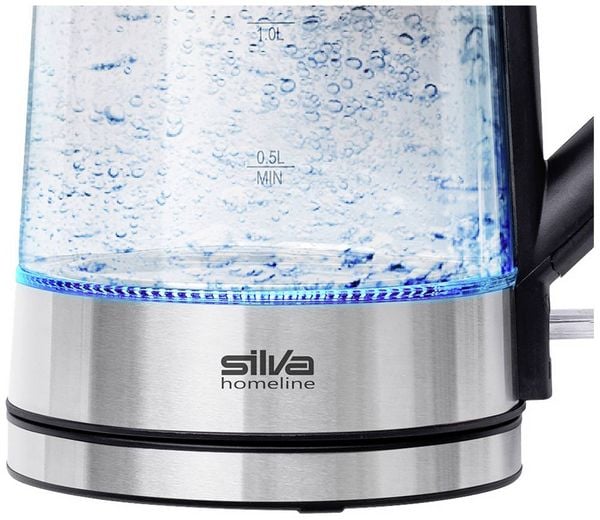 Produktbild: Silva Homeline KL-G 2007 Wasserkocher Silber, Schwarz Fassungsverm&ouml;gen: 1.7l