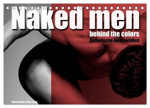 Produktbild: Naked men behind the colors &ndash; &Auml;sthetische Aktfotografien (Tischkalender 2027 DIN A5 quer), CALVENDO Monatskalender