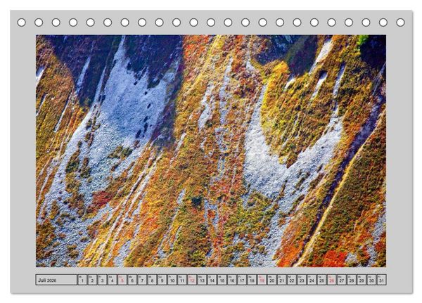 Produktbild: Farbenspiel - Kunstwerke in der Natur 2026 (Tischkalender 2026 DIN A5 quer), CALVENDO Monatskalender