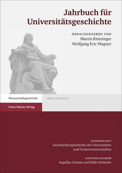 Produktbild: Jahrbuch f&uuml;r Universit&auml;tsgeschichte 20 (2017)