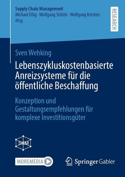 Produktbild: Lebenszykluskostenbasierte Anreizsysteme f&uuml;r die &ouml;ffentliche Beschaffung