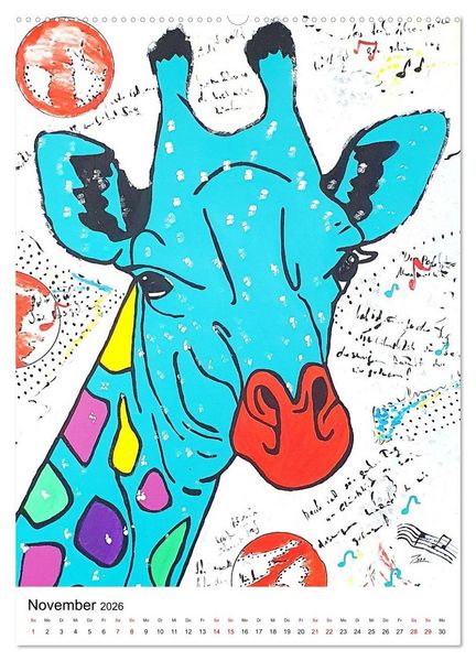 Produktbild: Pop Art Animals - Atelier Zippo (Wandkalender 2026 DIN A2 hoch), CALVENDO Monatskalender