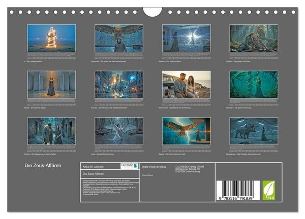 Produktbild: Die Zeus-Aff&auml;ren (Wandkalender 2027 DIN A4 quer), CALVENDO Monatskalender
