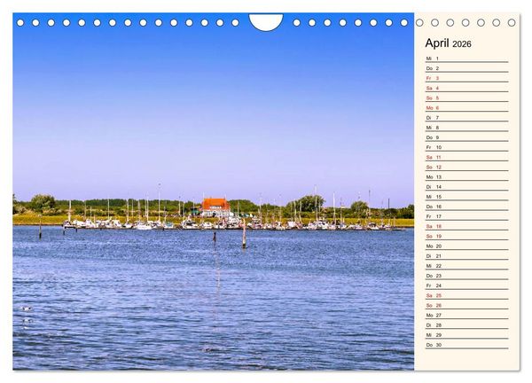 Produktbild: Langeoog Geburtstagskalender (Wandkalender 2026 DIN A4 quer), CALVENDO Monatskalender