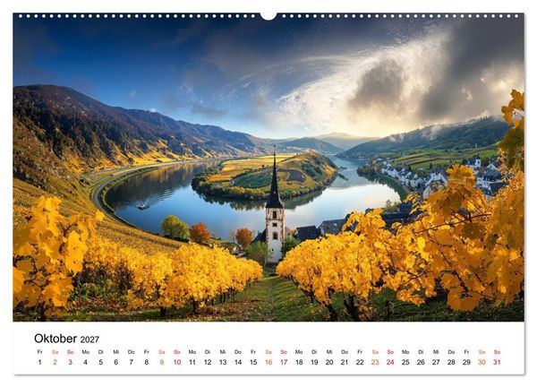 Produktbild: Deutschland - zwischen Bergen und Meeren (hochwertiger Premium Wandkalender 2027 DIN A2 quer), Kunstdruck in Hochglanz
