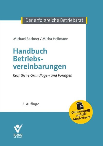Produktbild: Handbuch Betriebsvereinbarungen