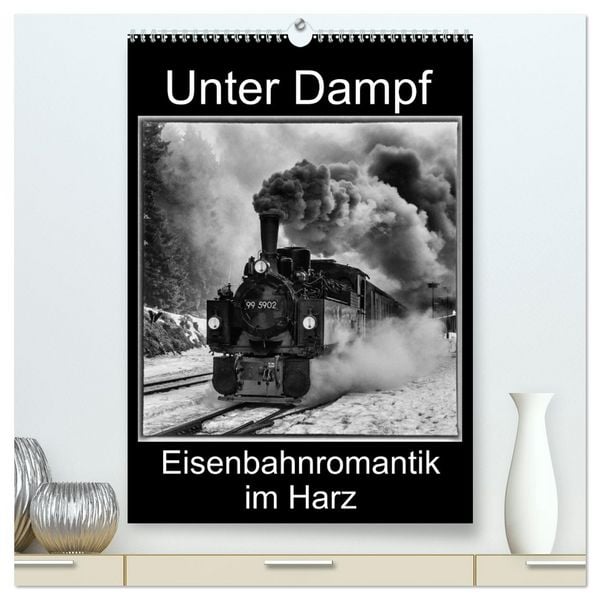Produktbild: Unter Dampf. Eisenbahnromantik im Harz (hochwertiger Premium Wandkalender 2026 DIN A2 hoch), Kunstdruck in Hochglanz