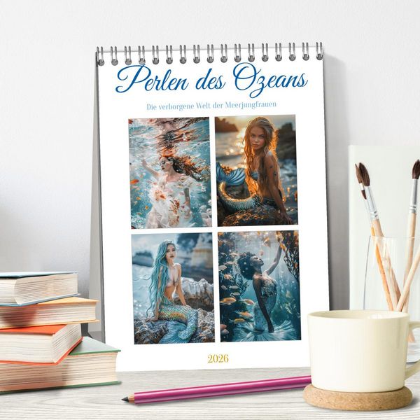 Produktbild: Perlen des Ozeans (Tischkalender 2026 DIN A5 hoch), CALVENDO Monatskalender